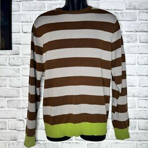 Quiksilver Striped Knit Sweater Size Medium, Surf, Surfer Beach